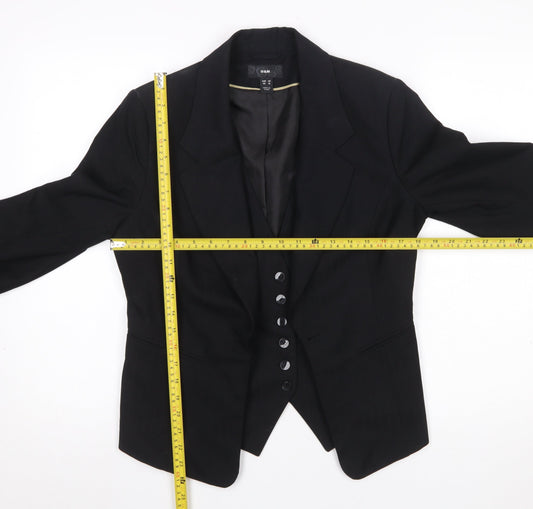 Womens UK Size 12 H&M Regular Black Suit Jacket