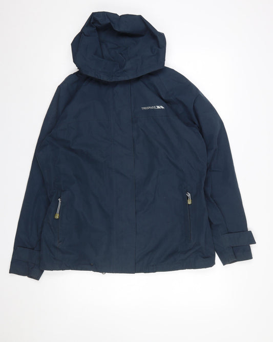 Womens UK Size L Trespass Blue Rain Coat