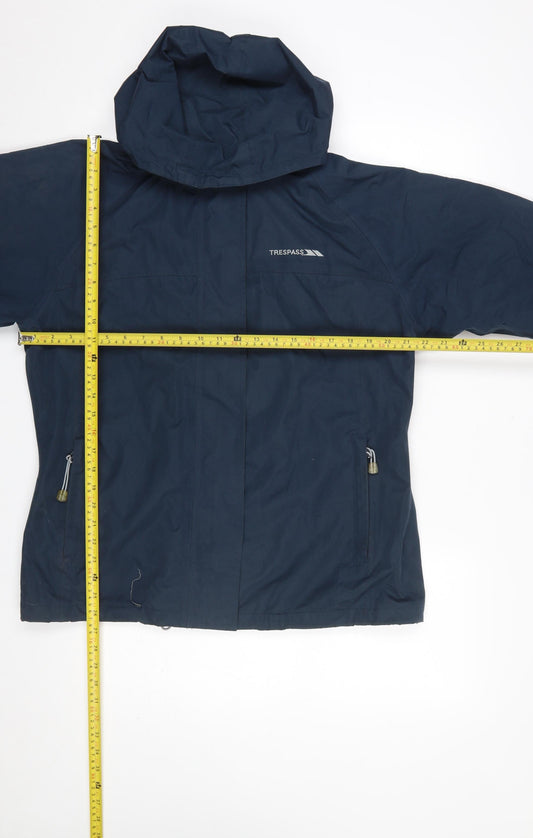 Womens UK Size L Trespass Blue Rain Coat