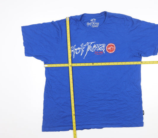 Hot Tuna Mens Blue 3XL Graphic Surf T-Shirt Cotton Crew Neck