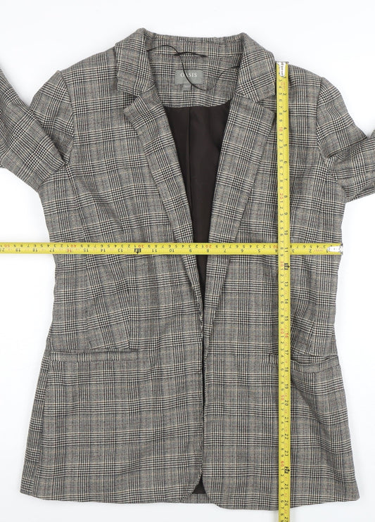 Womens UK Size 10 Oasis Regular Grey Blazer
