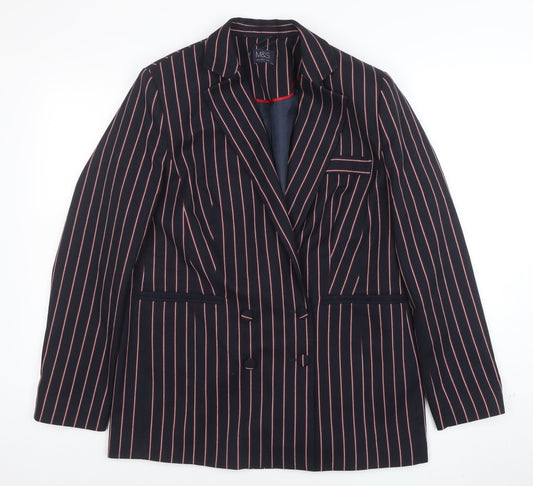 Womens UK Size 12 Marks and Spencer Regular Blue Blazer