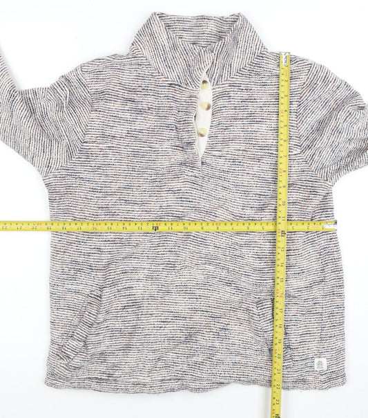 Womens UK Size S Fat Face Beige Henley Sweatshirt