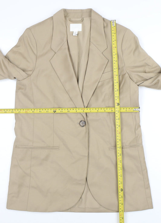 Womens UK Size XS H&M Regular Beige Blazer