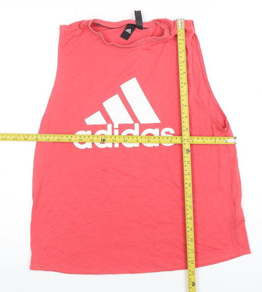 Womens UK Size M adidas Pink Gym & Training Running & Jogging Yoga Tank