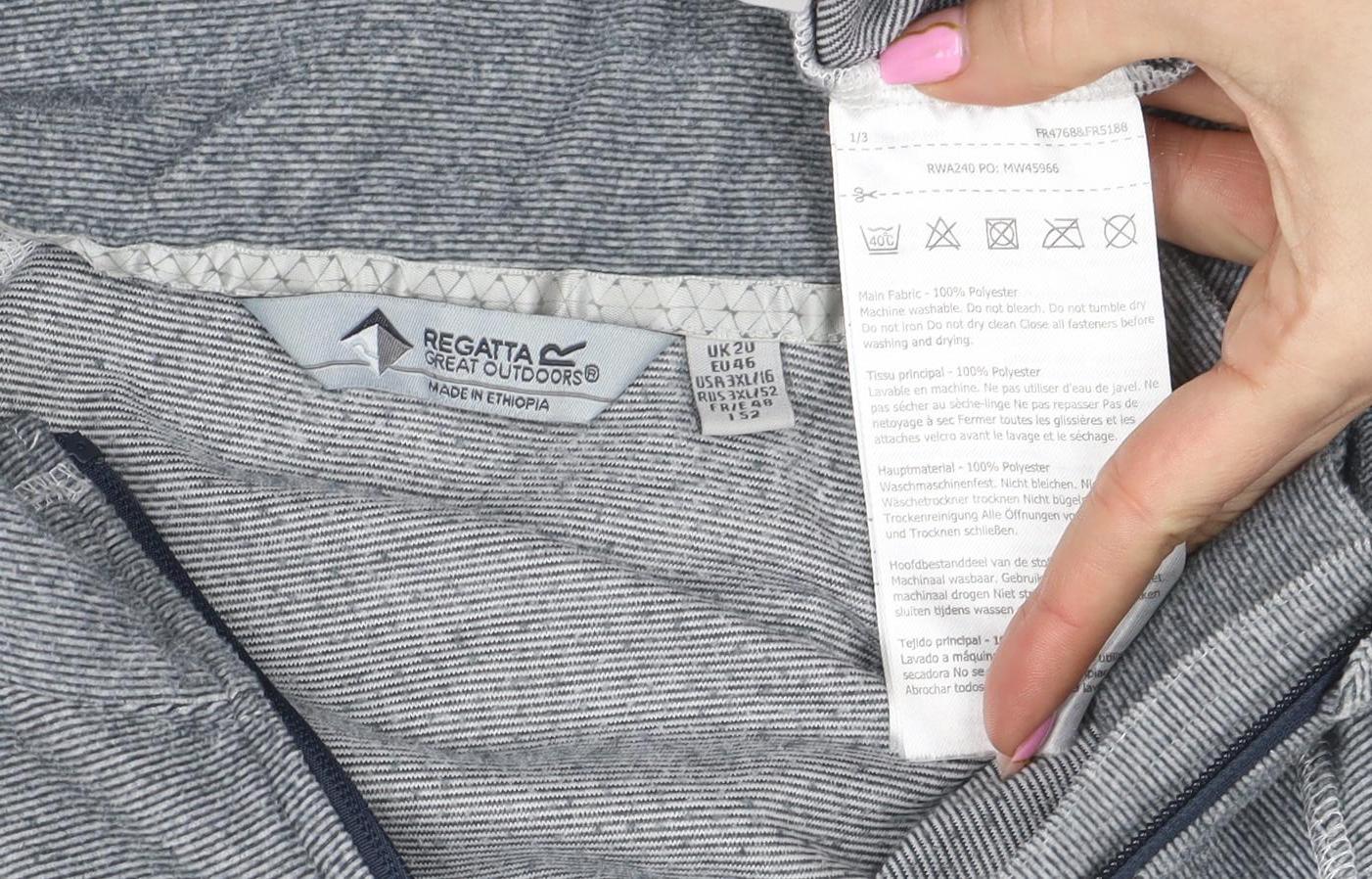 Womens UK Size 16 Regatta Great Outdoors Grey Pullover Sweatshirt