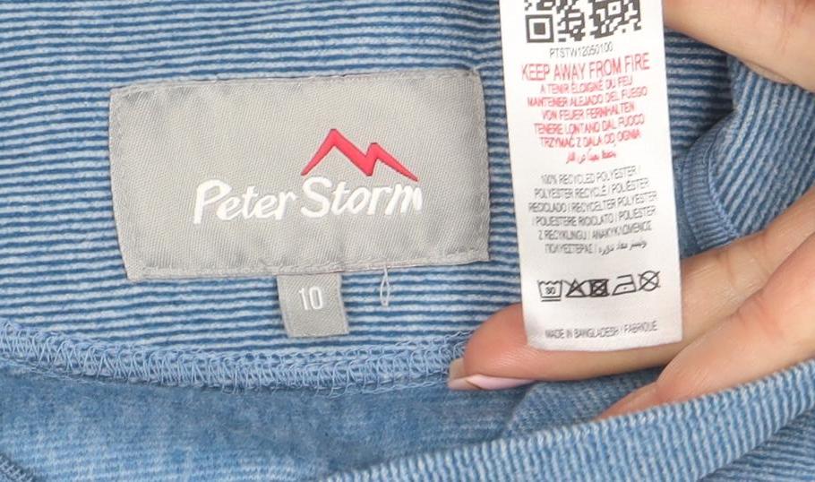Womens UK Size 10 Peter Storm Blue Pullover Sweatshirt
