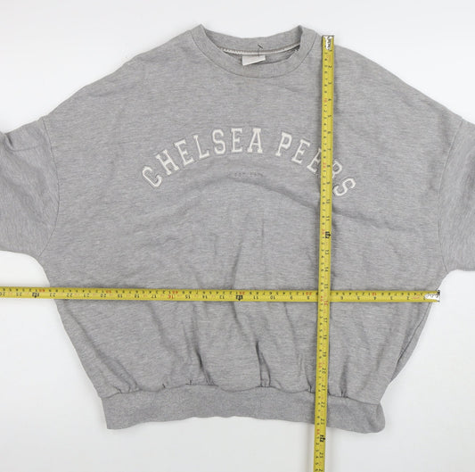 Womens UK Size S Chelsea Peers Grey Pullover Sweatshirt