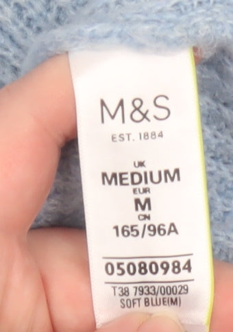Womens UK Size M Marks and Spencer Blue Pullover Jumper