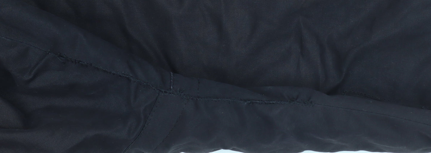 Mens UK Size M Superdry Black Bomber Jacket