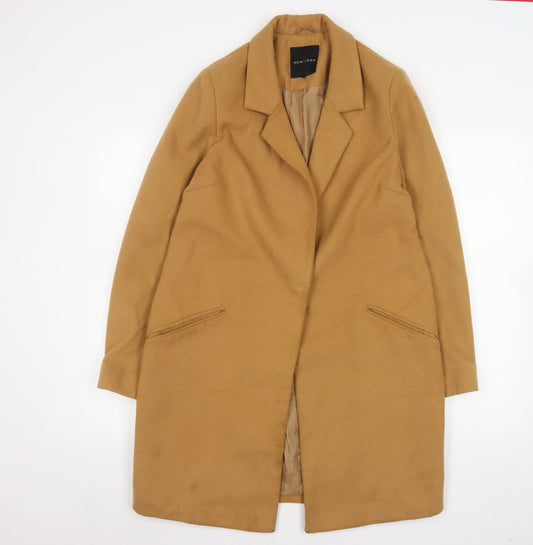 Womens UK Size 12 New Look Beige Overcoat