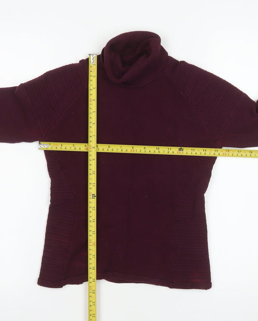 Womens UK Size S YUKA Purple Pullover Jumper