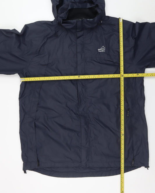 Peter Storm Men's Navy XL Waterproof Hooded Rain Coat