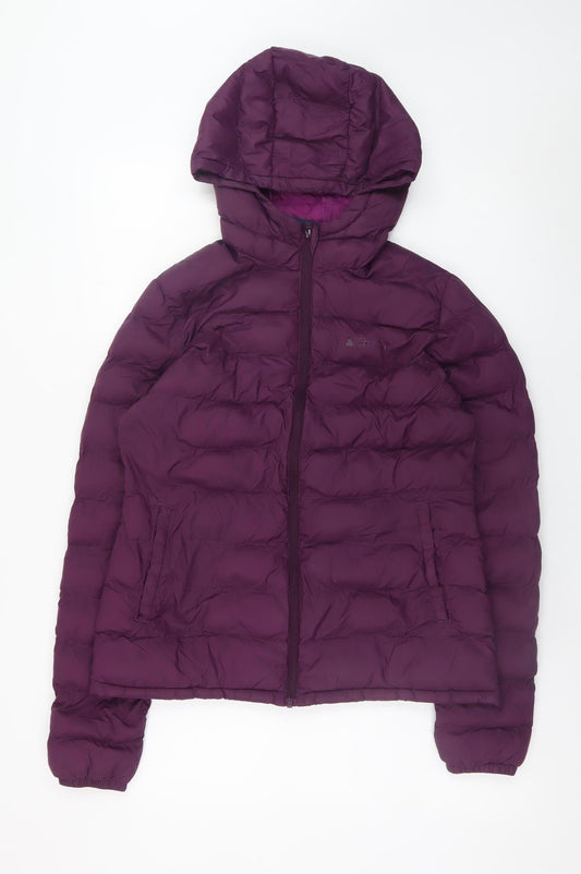 Womens UK Size 8 Mountain Warehouse Purple Puffer Jacket