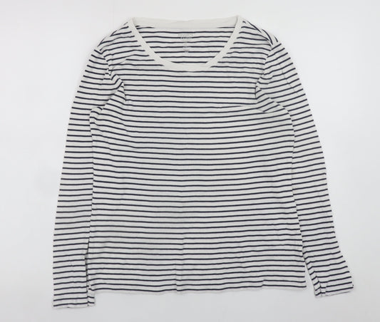 Womens UK Size L Gap White Basic T-Shirt