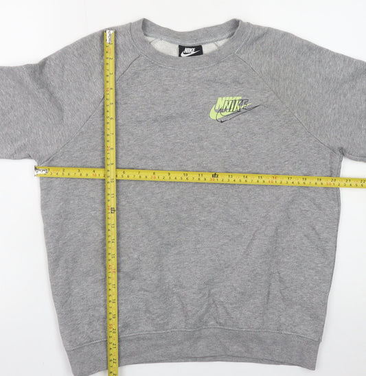 Mens UK Size S Nike Grey Pullover Sweatshirt