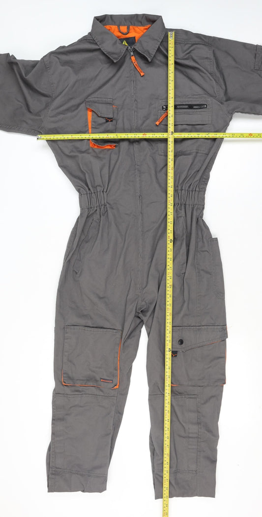 Mens UK Size M Deltaplus Regular Fit Cargo Grey Trousers