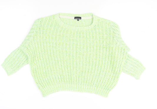 Womens UK Size 10 Warehouse Green Pullover Jumper
