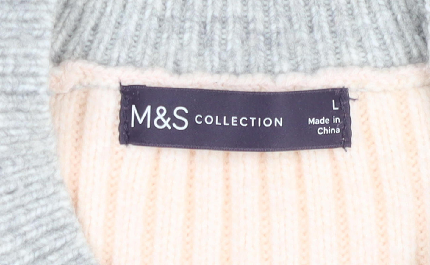 Womens UK Size L Marks and Spencer Multicoloured Pullover Jumper