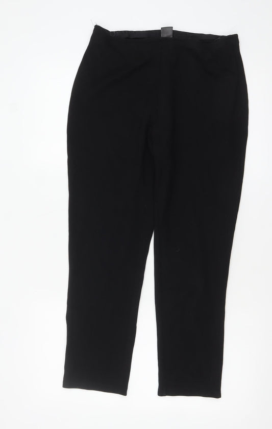 DKNY Womens Black Leggings Size L Slim Fit Stretch Jersey Trousers