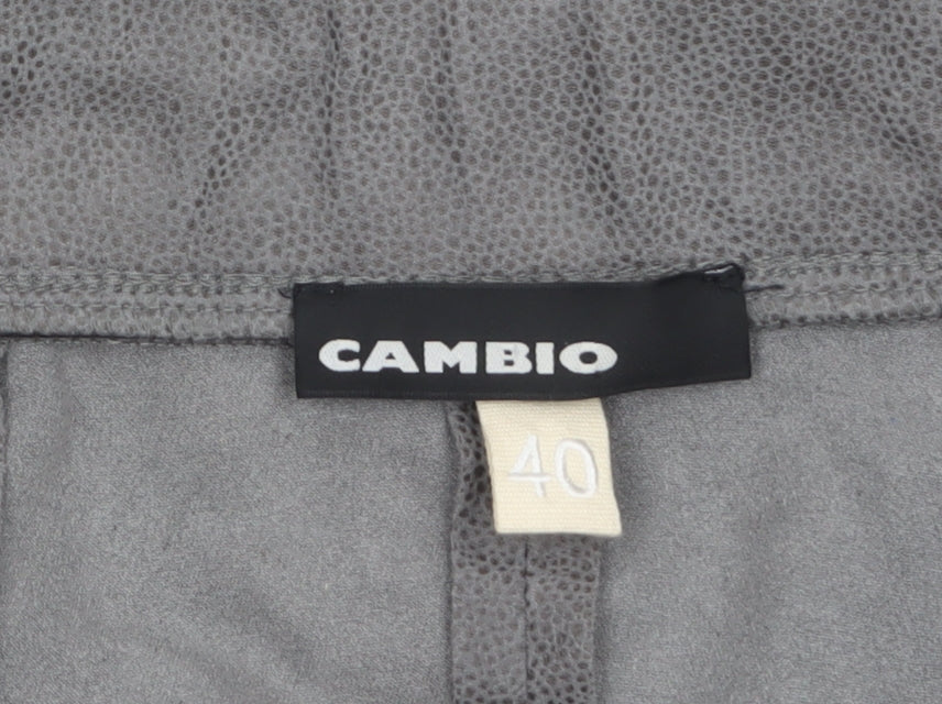Womens UK Size 12 Cambio Slim Fit Leggings Grey Trousers