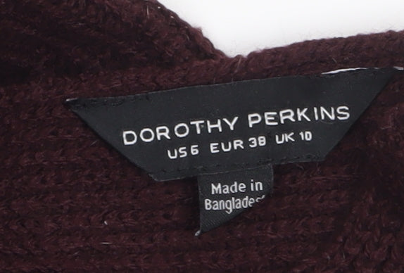Womens UK Size 10 Dorothy Perkins Brown Pullover Jumper