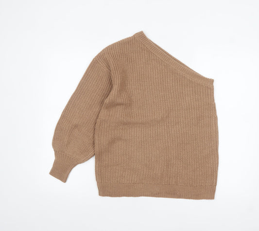 Womens UK Size S AX Paris Beige Pullover Jumper