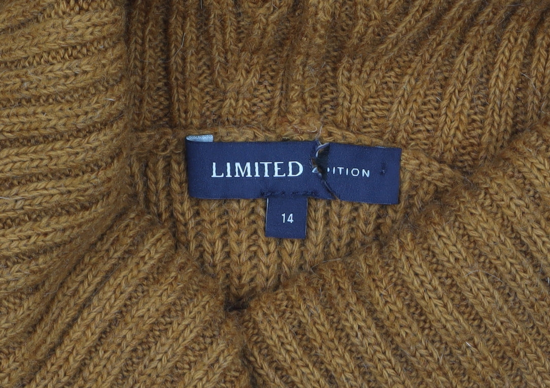 Womens UK Size 14 Marks and Spencer Brown Pullover Jumper