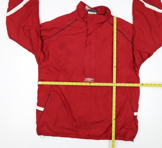 Mens UK Size L Umbro Red FootballRunning & JoggingHikingGym & Training Jacket