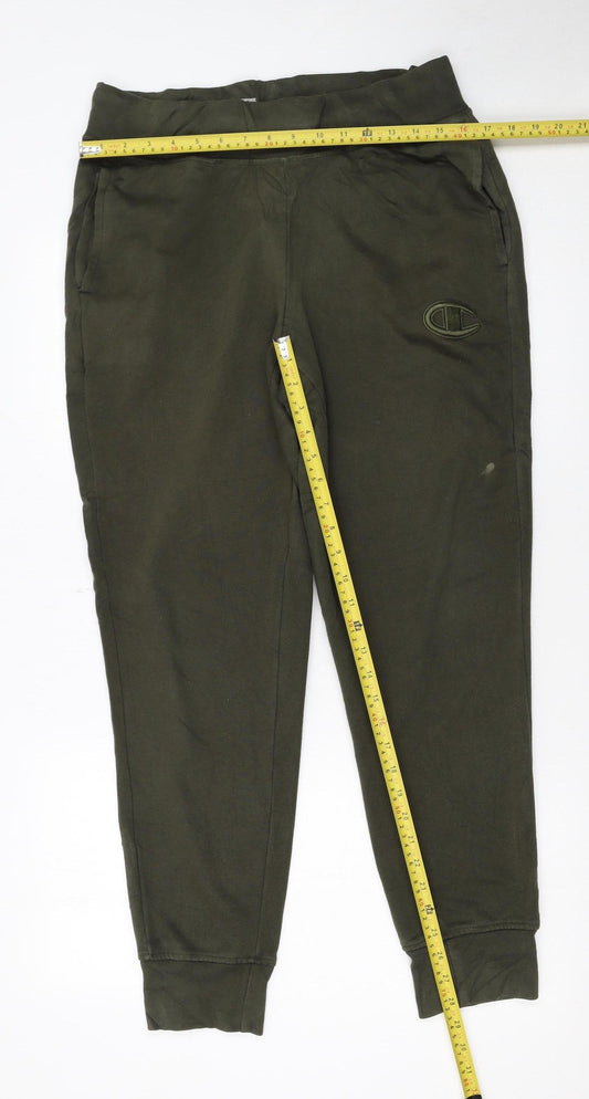 Champion Men's Green Jogger Sweatpants M Regular Fit
