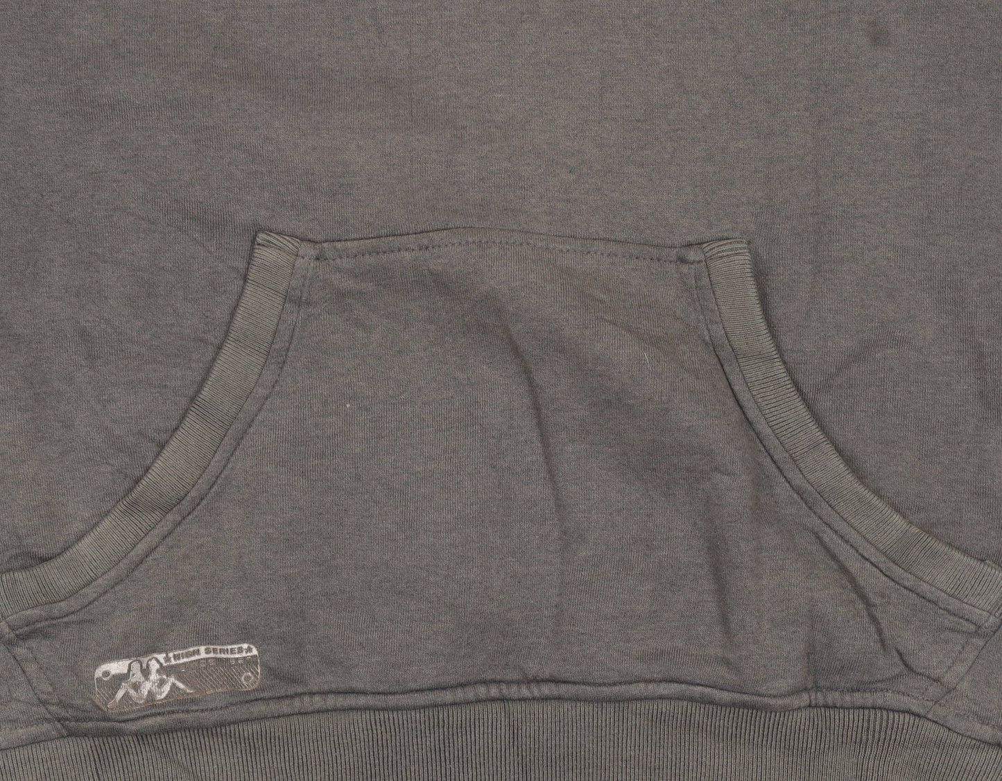 Mens UK Size 2XL Kappa Grey Pullover Hoodie