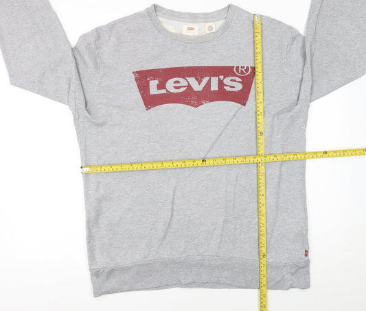 Mens UK Size M Levi's Grey Pullover Sweatshirt