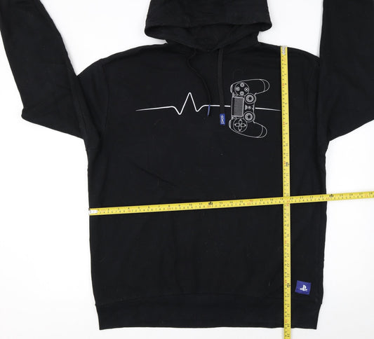Mens UK Size XL PlayStation Black Pullover Hoodie