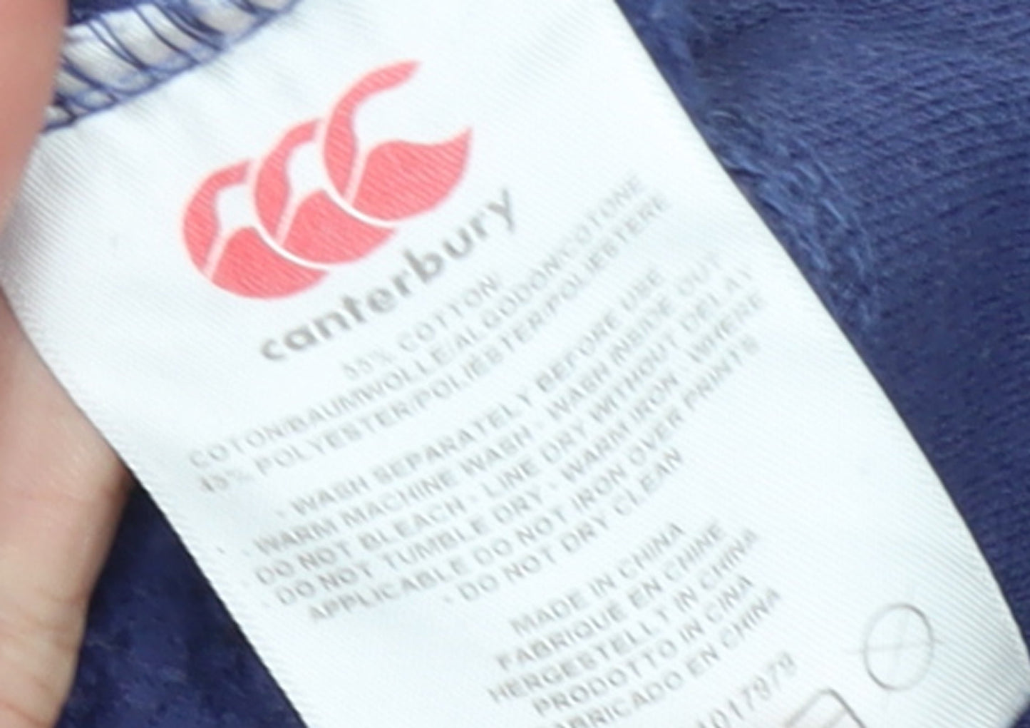 Womens UK Size 10 Canterbury Blue Pullover Hoodie