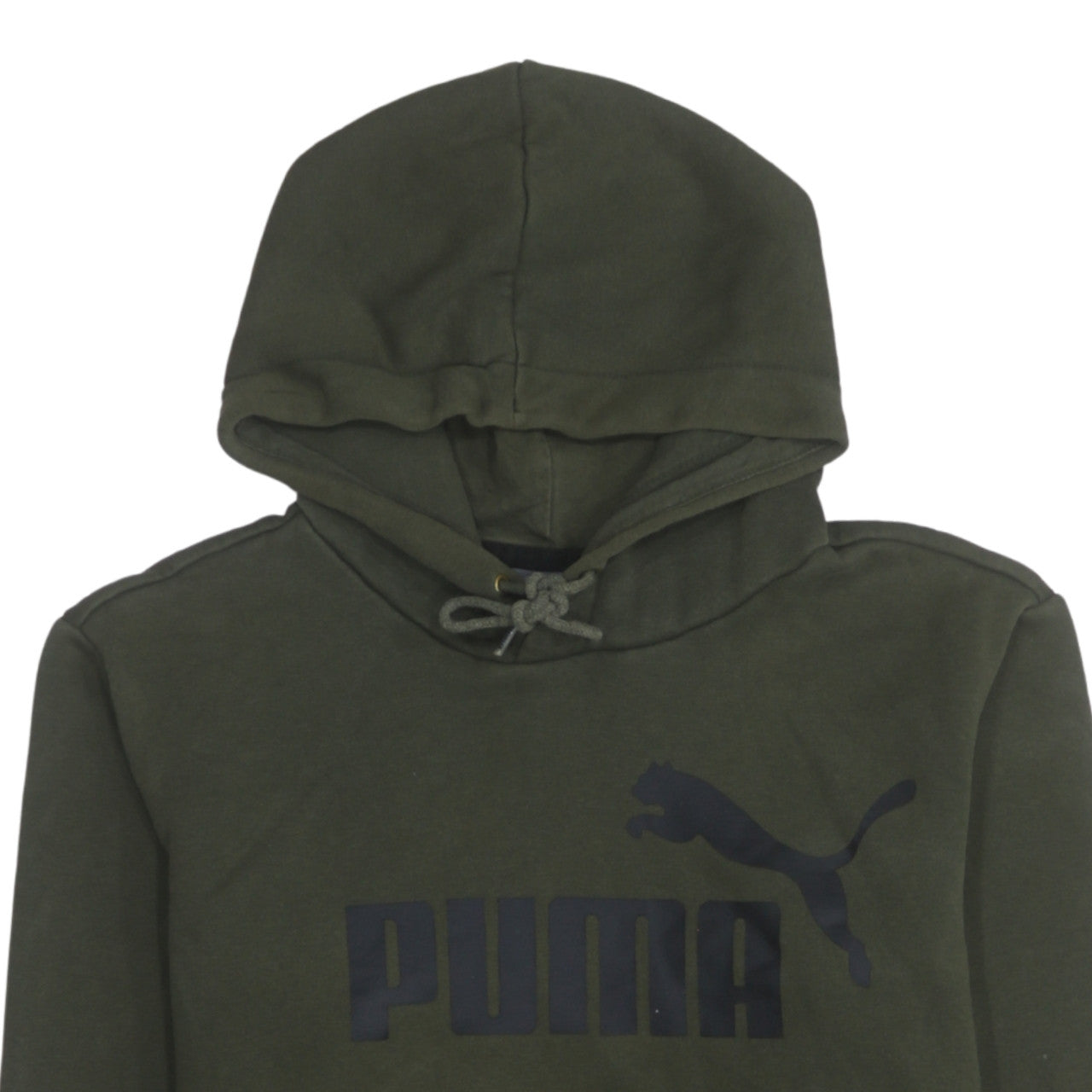 Mens UK Size XS PUMA Green Pullover Hoodie