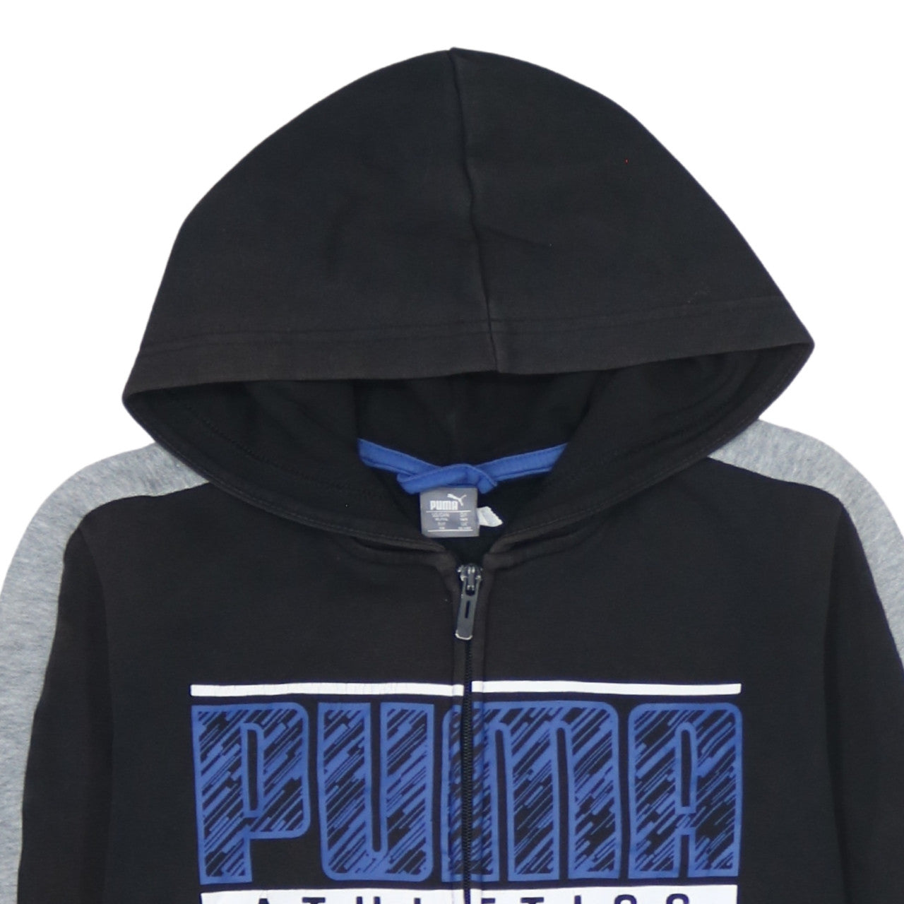 Boys UK Size 13-14 Years PUMA Black Full Zip Hoodie