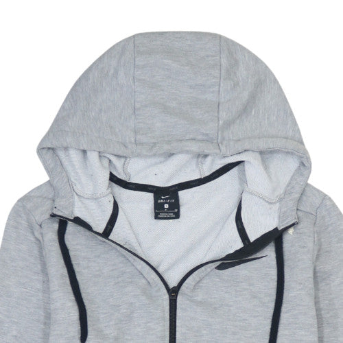 Mens UK Size S Nike Grey Full Zip Hoodie