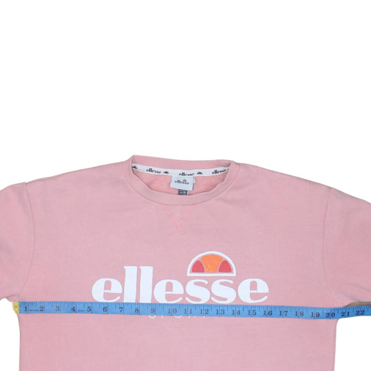 Womens UK Size 10 ellesse Pink Pullover Sweatshirt