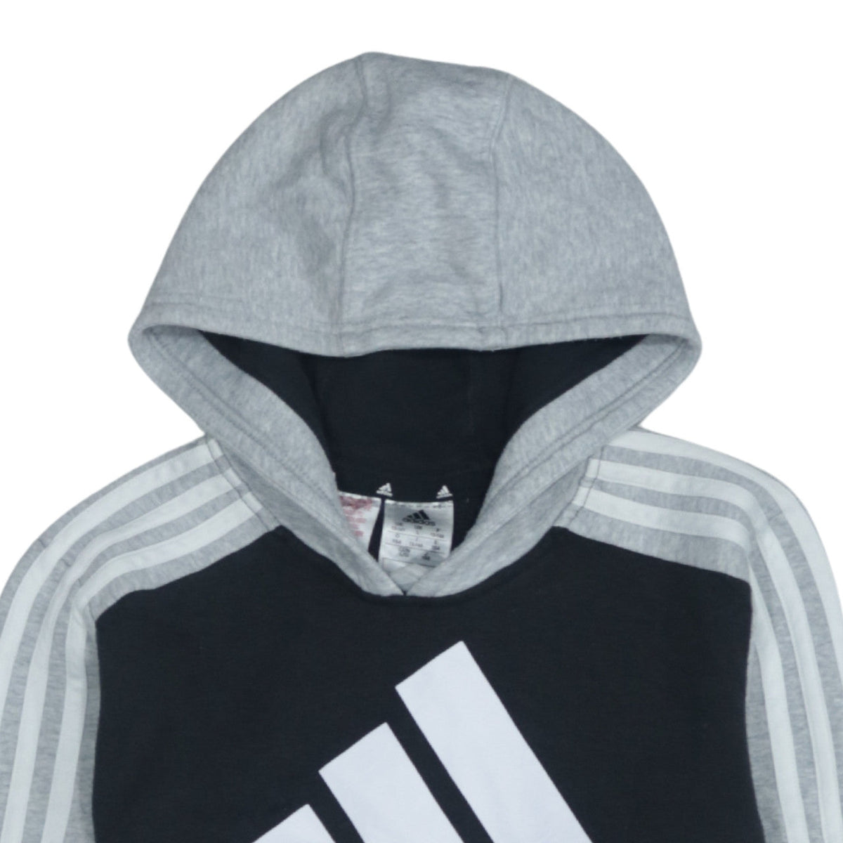 Additional view of Adidas boys’ black pullover hoodie 13-14 years sports logo sweatshirt