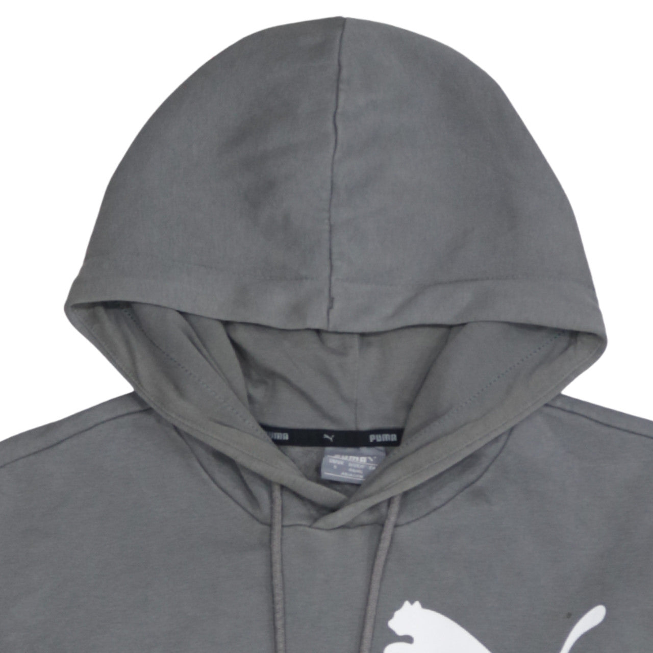 Mens UK Size S PUMA Grey Pullover Hoodie