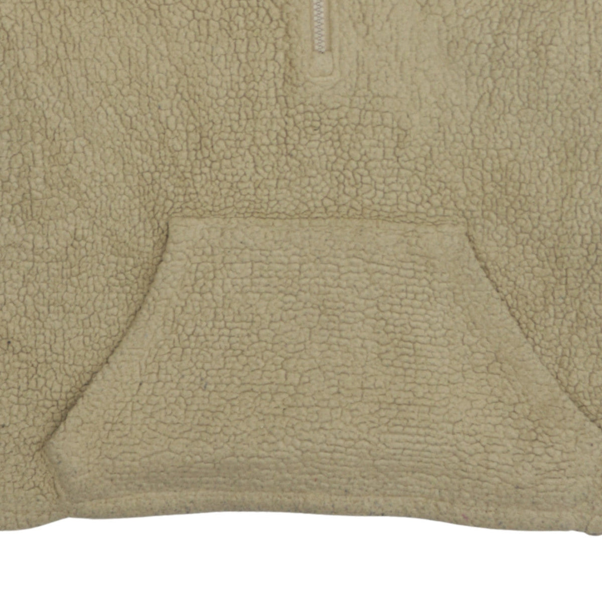Additional view of Ellesse Women Beige Fleece Hooded 1/2 Zip Jacket UK 10