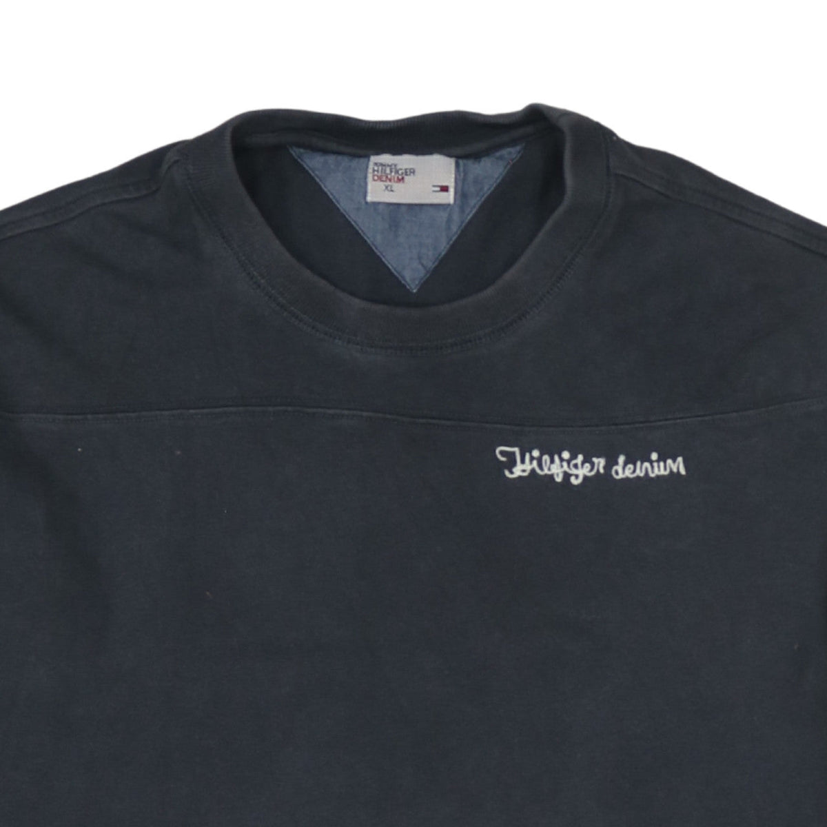 Mens UK Size XL Tommy Hilfiger Black Pullover Sweatshirt