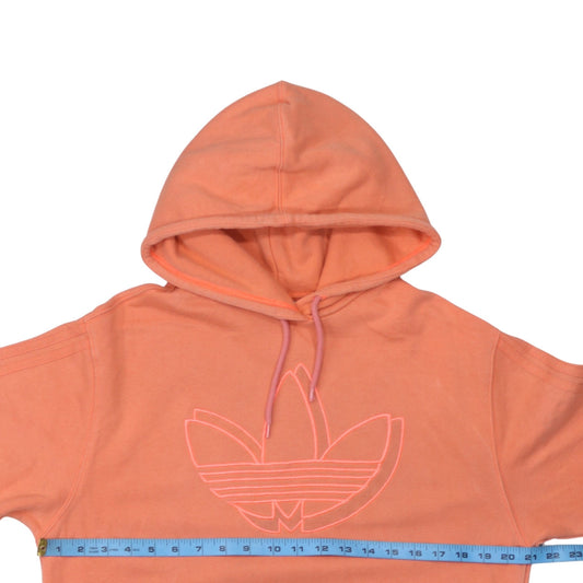 Womens UK Size S adidas Orange Pullover Hoodie