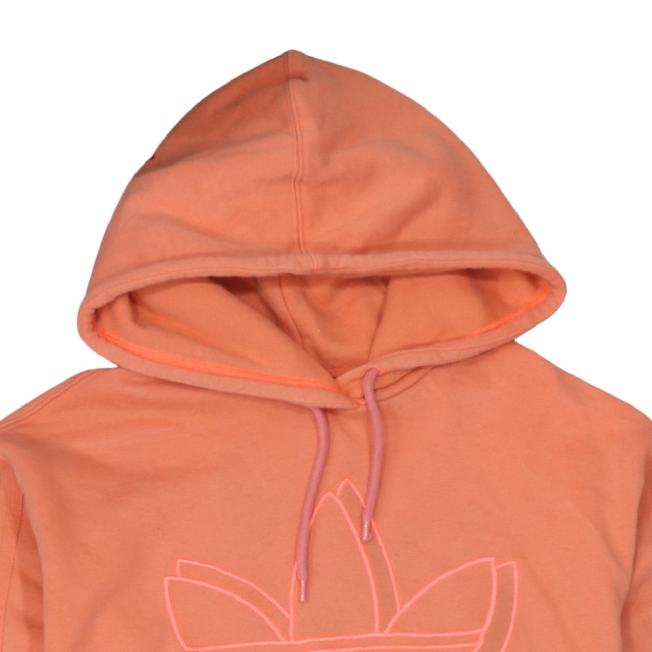 Womens UK Size S adidas Orange Pullover Hoodie