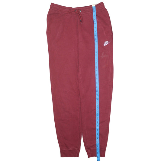 Womens UK Size S Nike Regular Fit Jogger Red Trousers