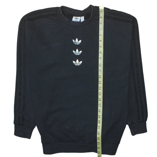 Womens UK Size 8 adidas Black Pullover Sweatshirt
