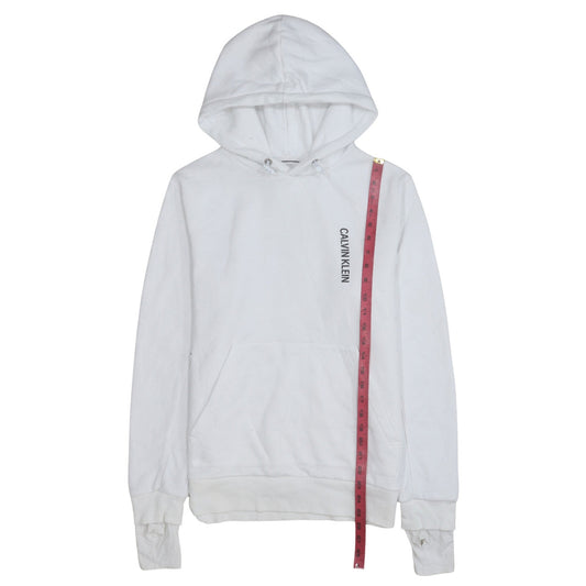 Womens UK Size M Calvin Klein Jeans White Pullover Hoodie