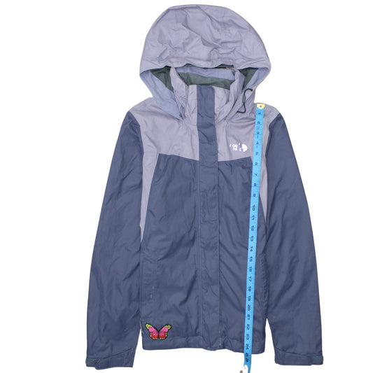 Womens UK Size XS The North Face Blue Rain Coat