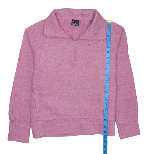 Womens UK Size 10 Nike Pink Pullover Sweatshirt
