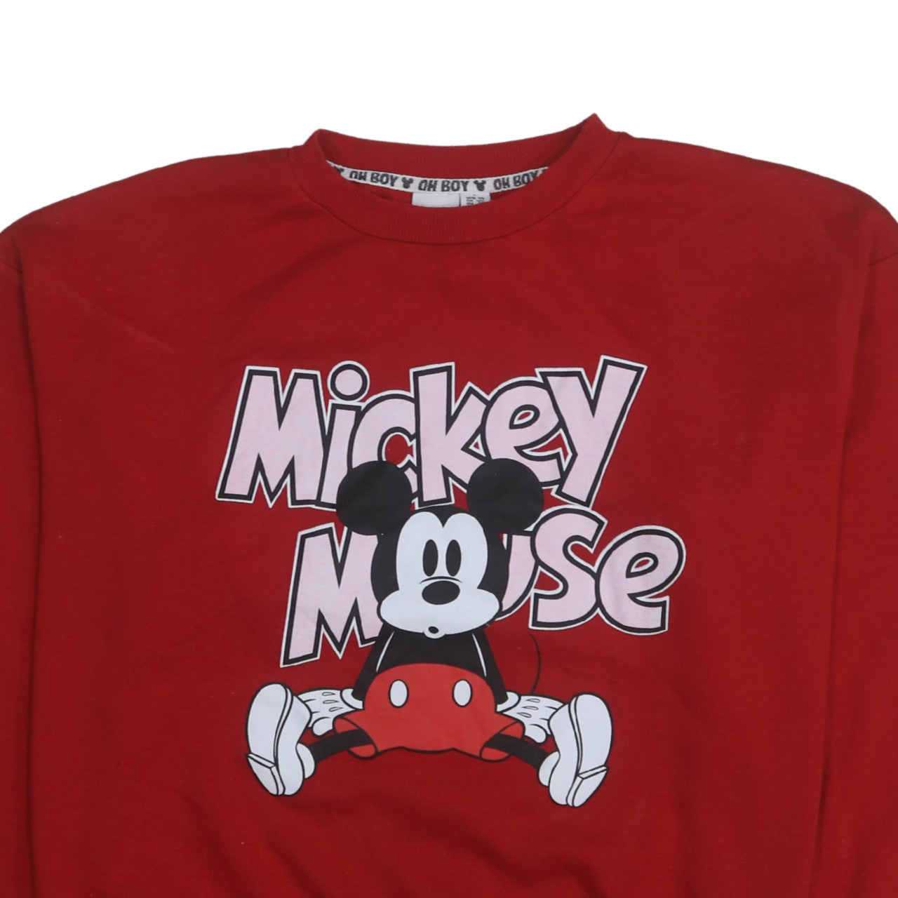 Womens UK Size L Disney Red Pullover Sweatshirt